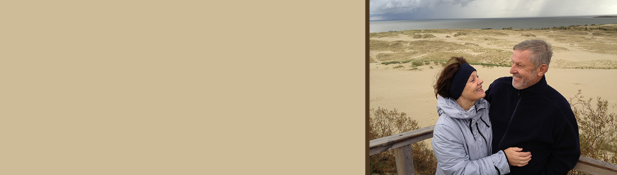 Couple By The Sand Dunes